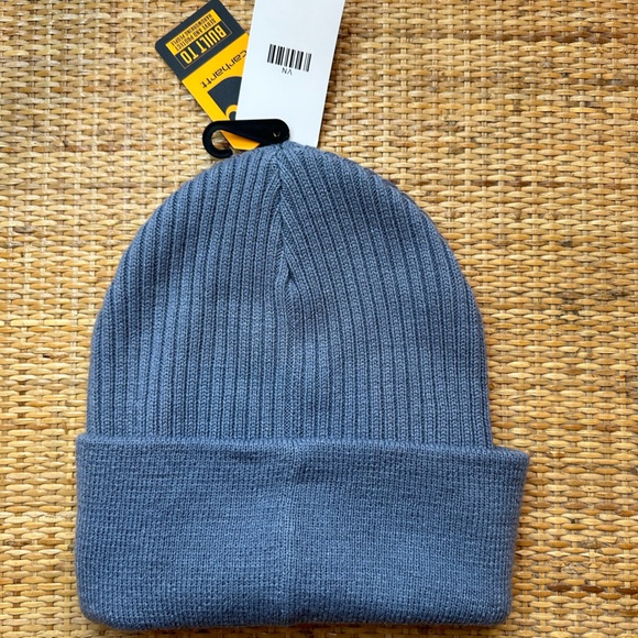 NWT light blue Carhartt Knit Cuffed Craftsman Patch Beanie OS - Picture 6 of 7